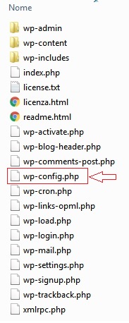 wp config - Installare WordPress