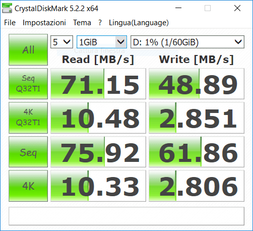 morefine m1s - Test microsd