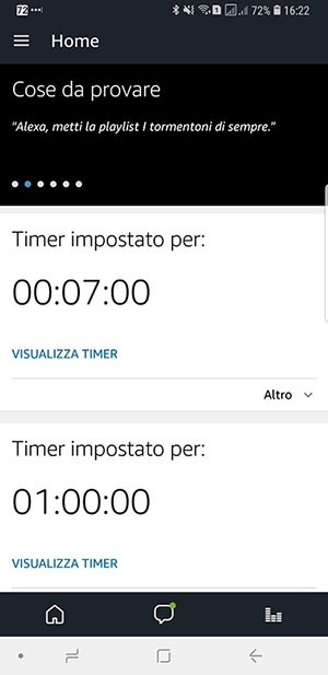 Amazon Alexa parla Italiano - Amazon App1