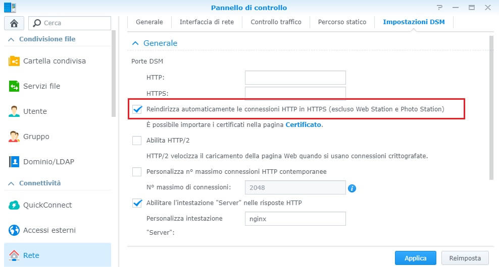 Attivare HTTPS - Come installare certificato ssl