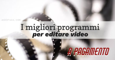 Programmi per editare video - Copertina