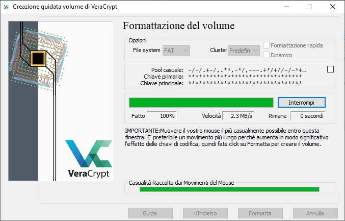 Come criptare USB - Format Volume