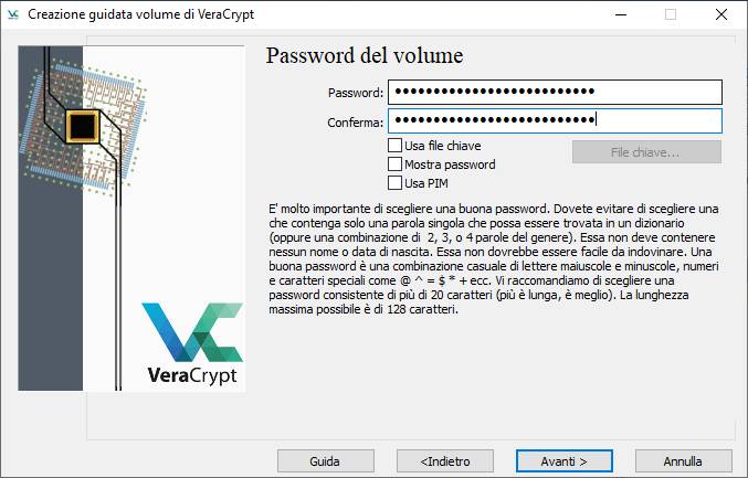 chiavetta usb con password - Password Volume