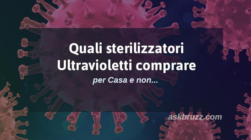 Sterilizzatori a raggi uv - Copertina